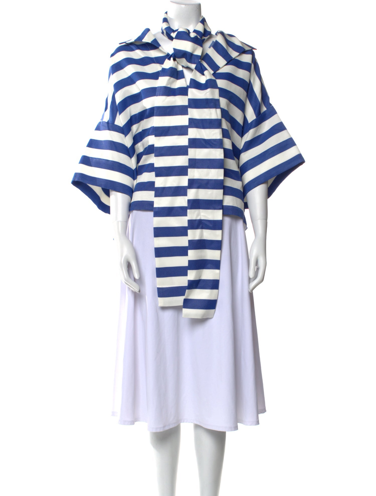 Rianna + Nina Striped Mock Neck Tunic