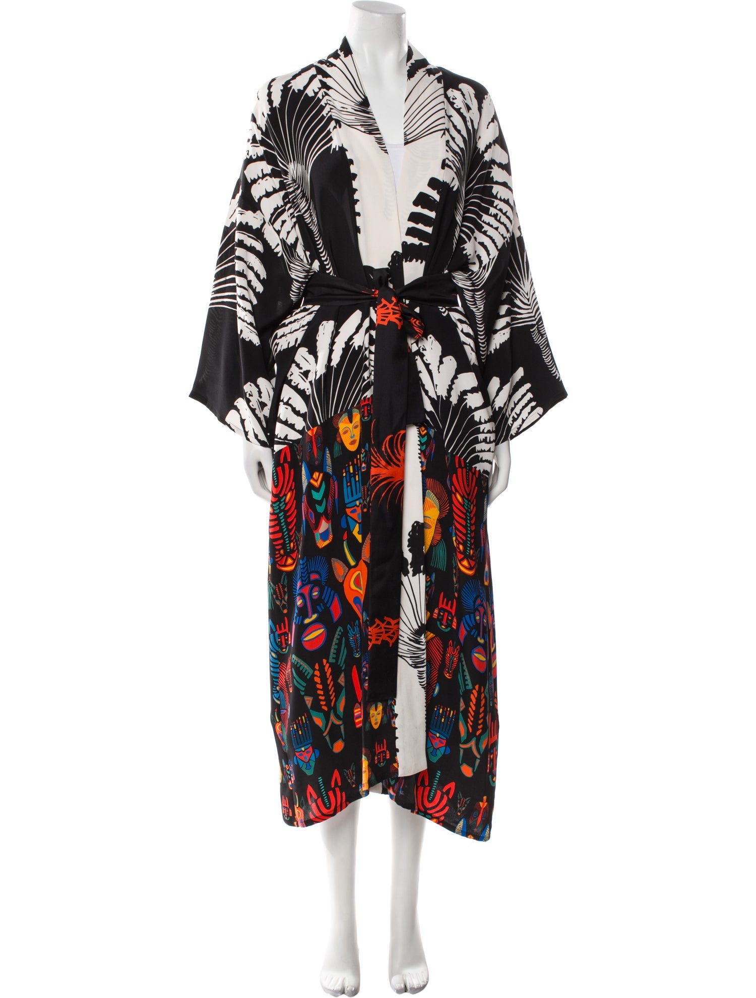 Rianna + Nina Silk Printed Coat
