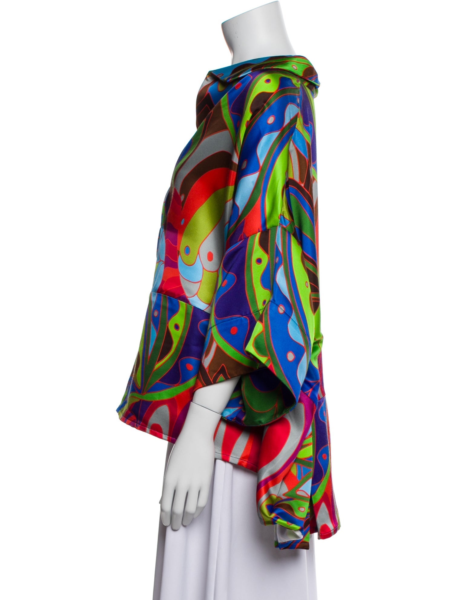 Rianna + Nina Printed V-Neck Blouse