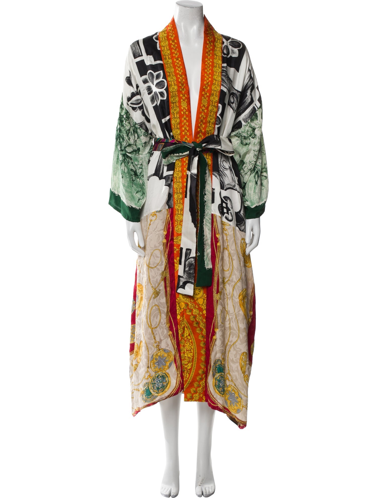 Rianna + Nina Silk Printed Robe