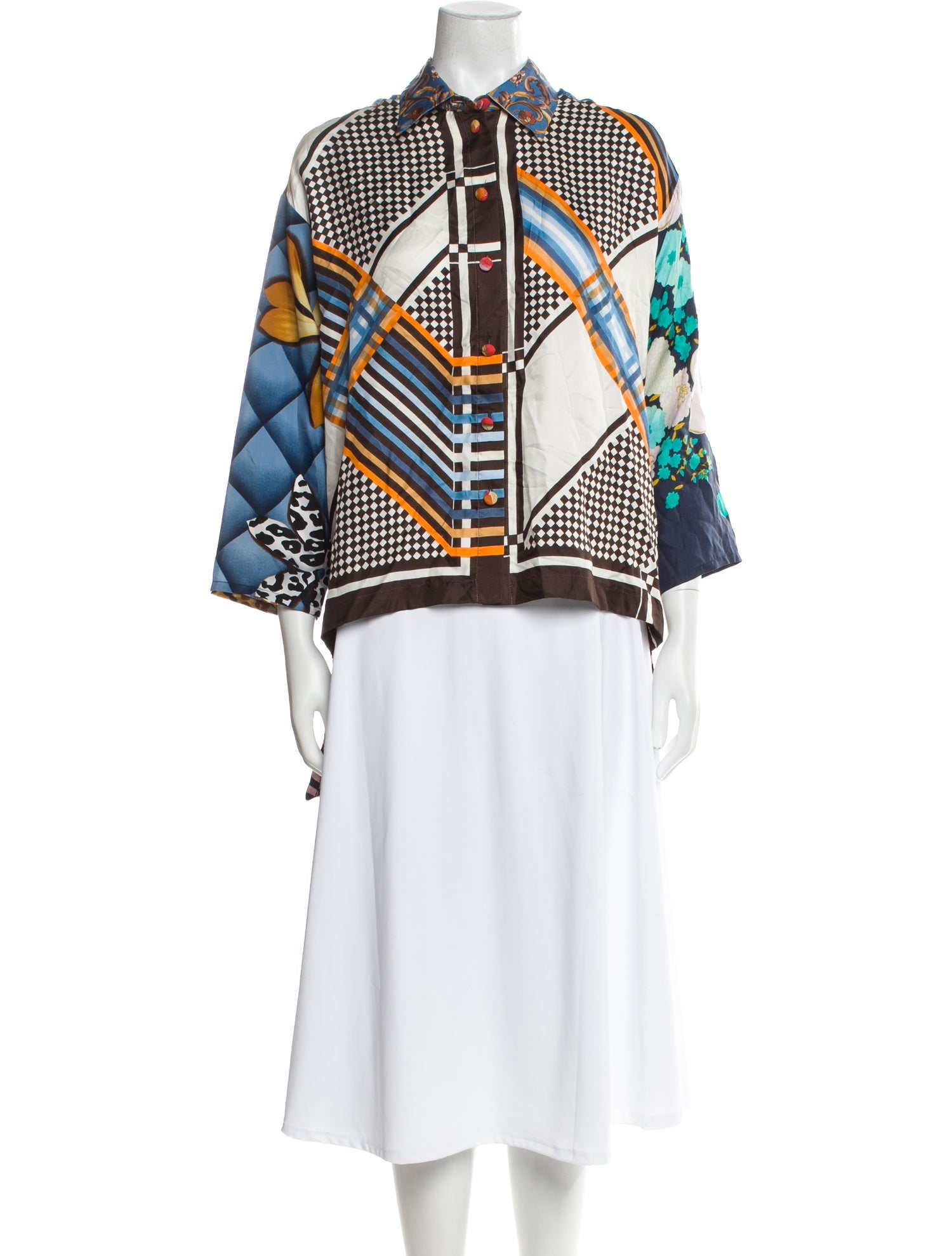 Rianna + Nina Silk Printed Tunic