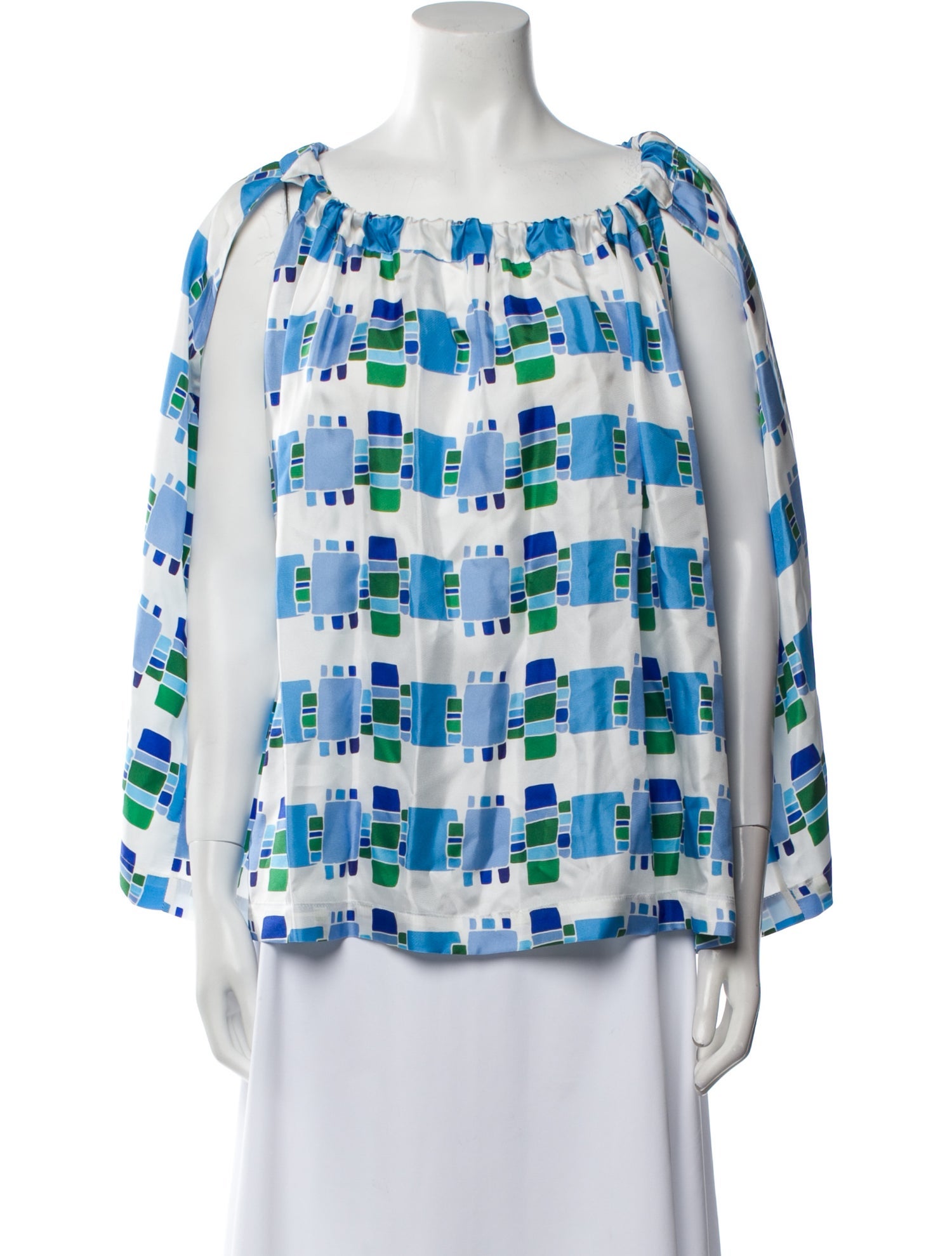 Rianna + Nina Silk Printed Blouse w/ Tags