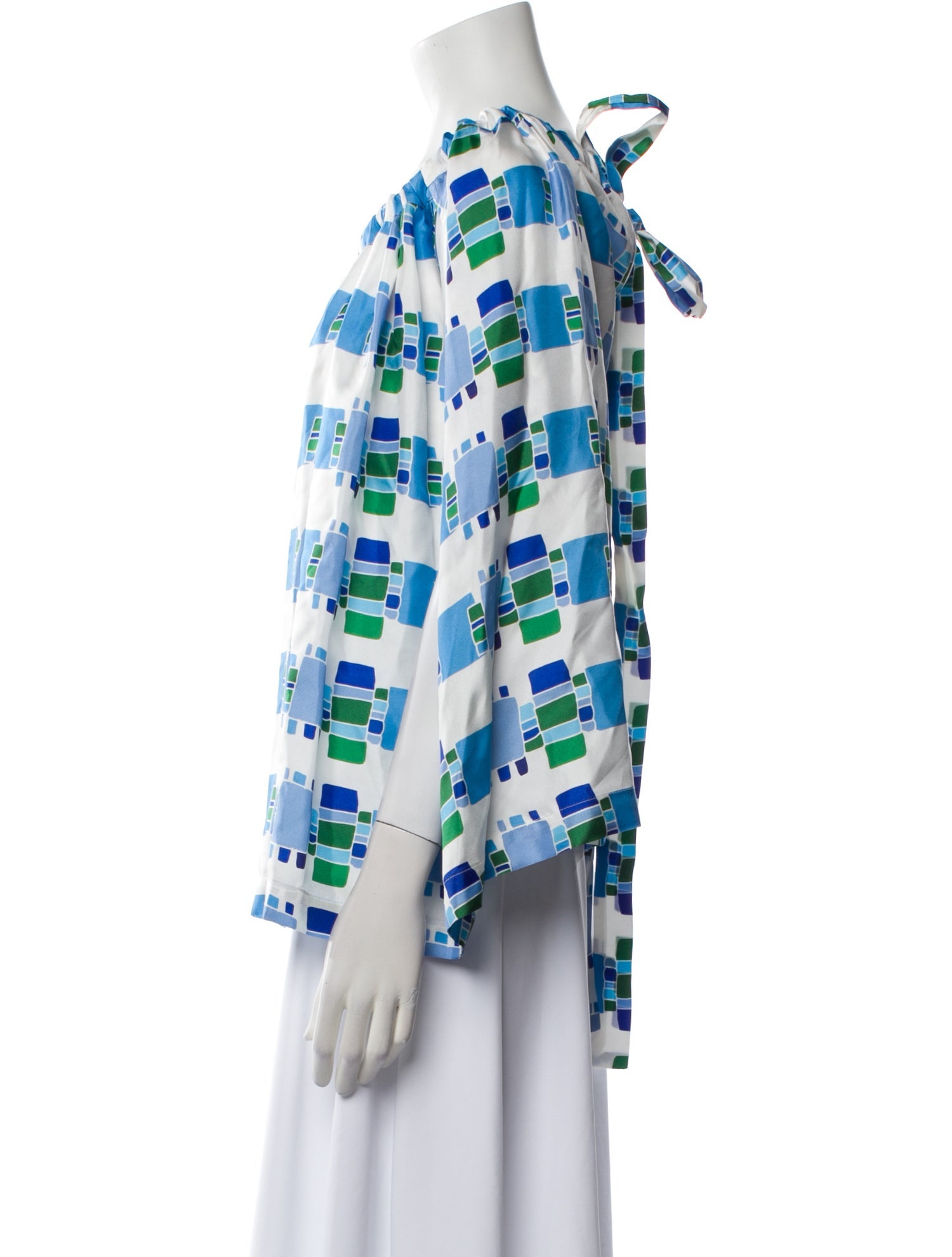 Rianna + Nina Silk Printed Blouse w/ Tags