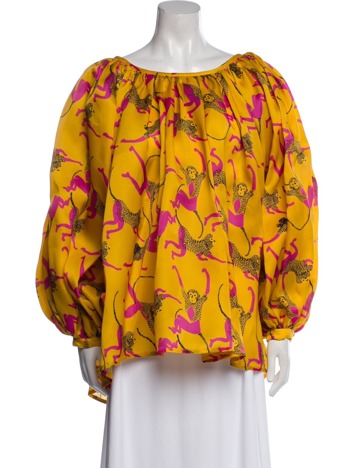 Rianna + Nina Silk Printed Blouse w/ Tags