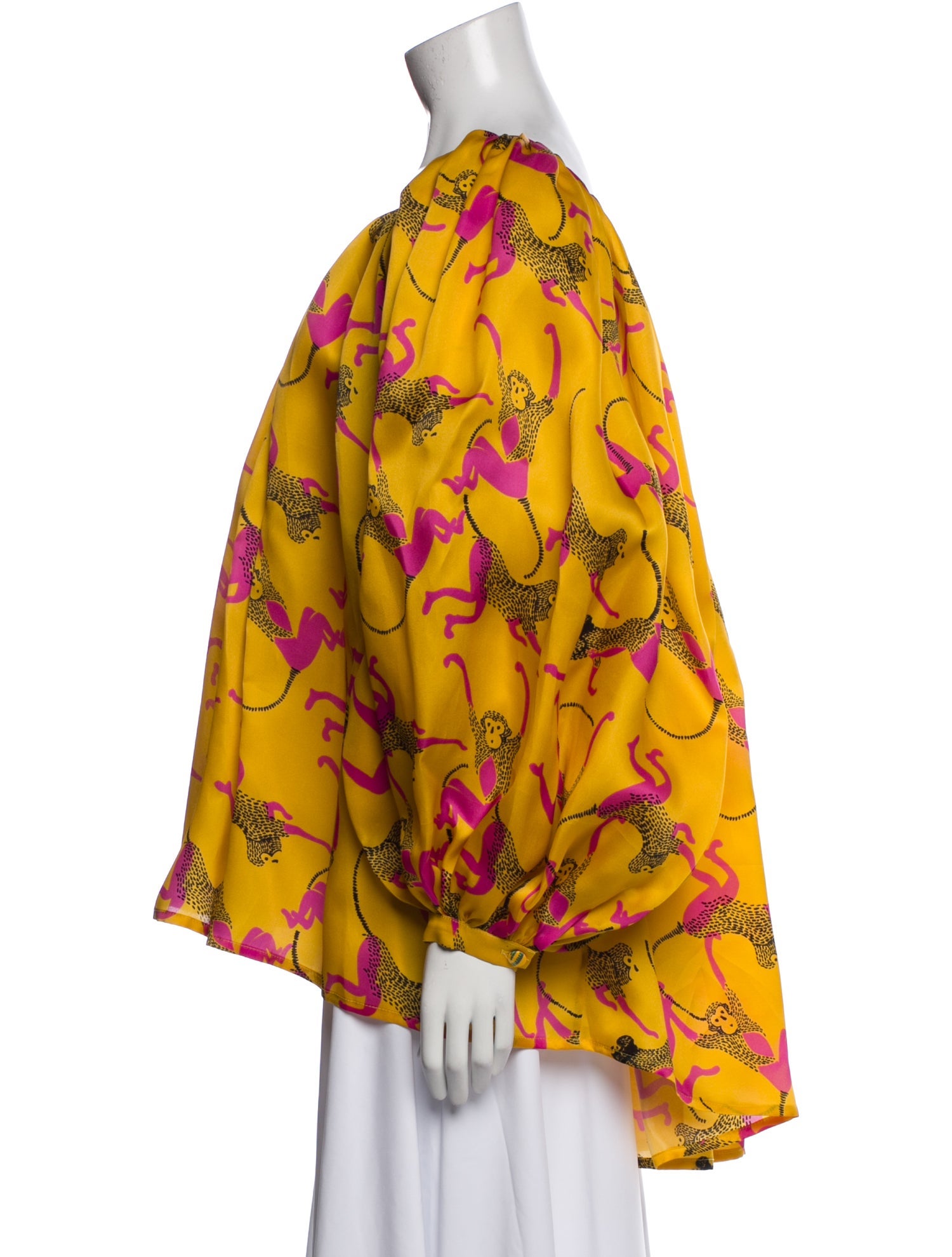 Rianna + Nina Silk Printed Blouse w/ Tags