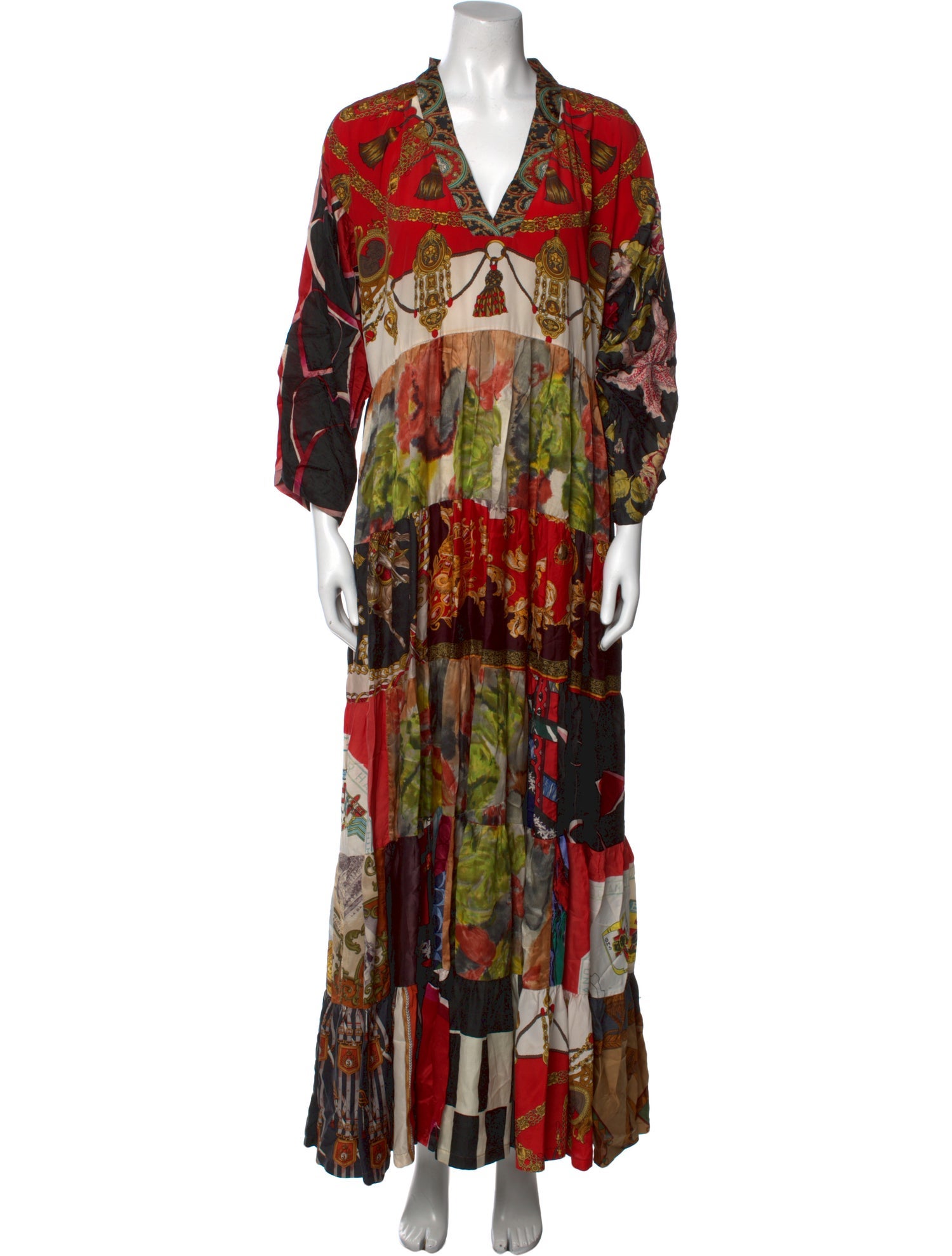 Rianna + Nina Silk Long Dress