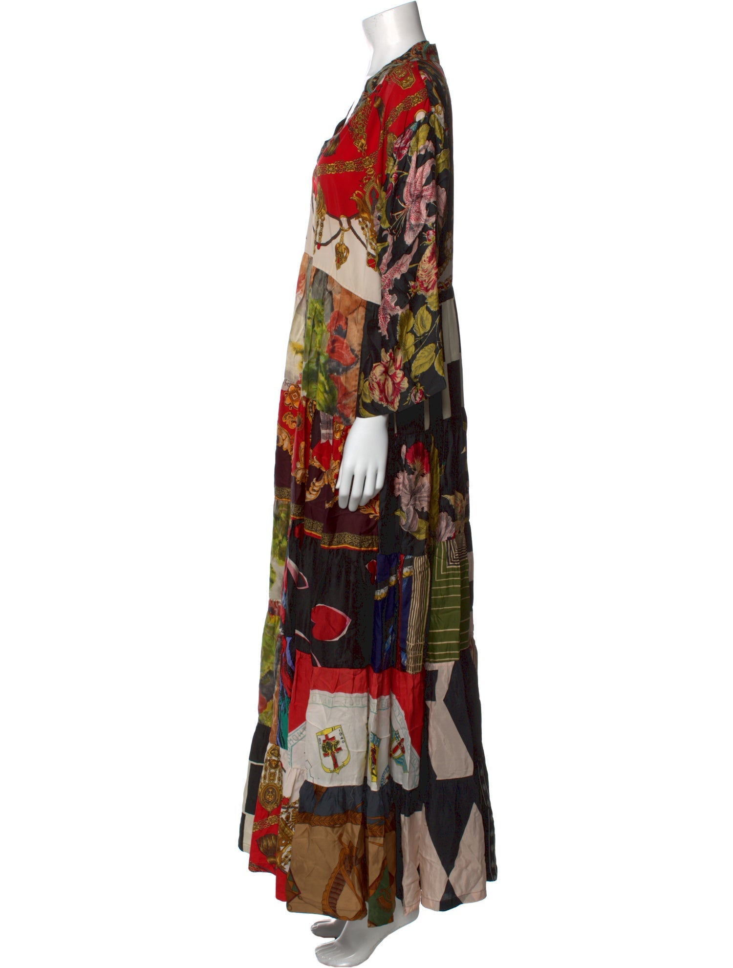 Rianna + Nina Silk Long Dress