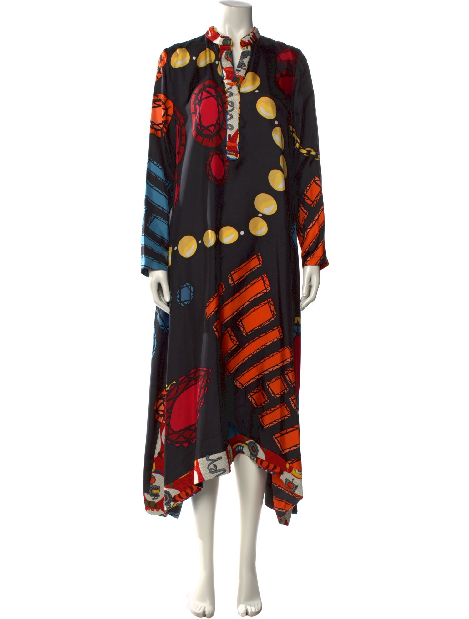 Rianna + Nina Silk Long Dress