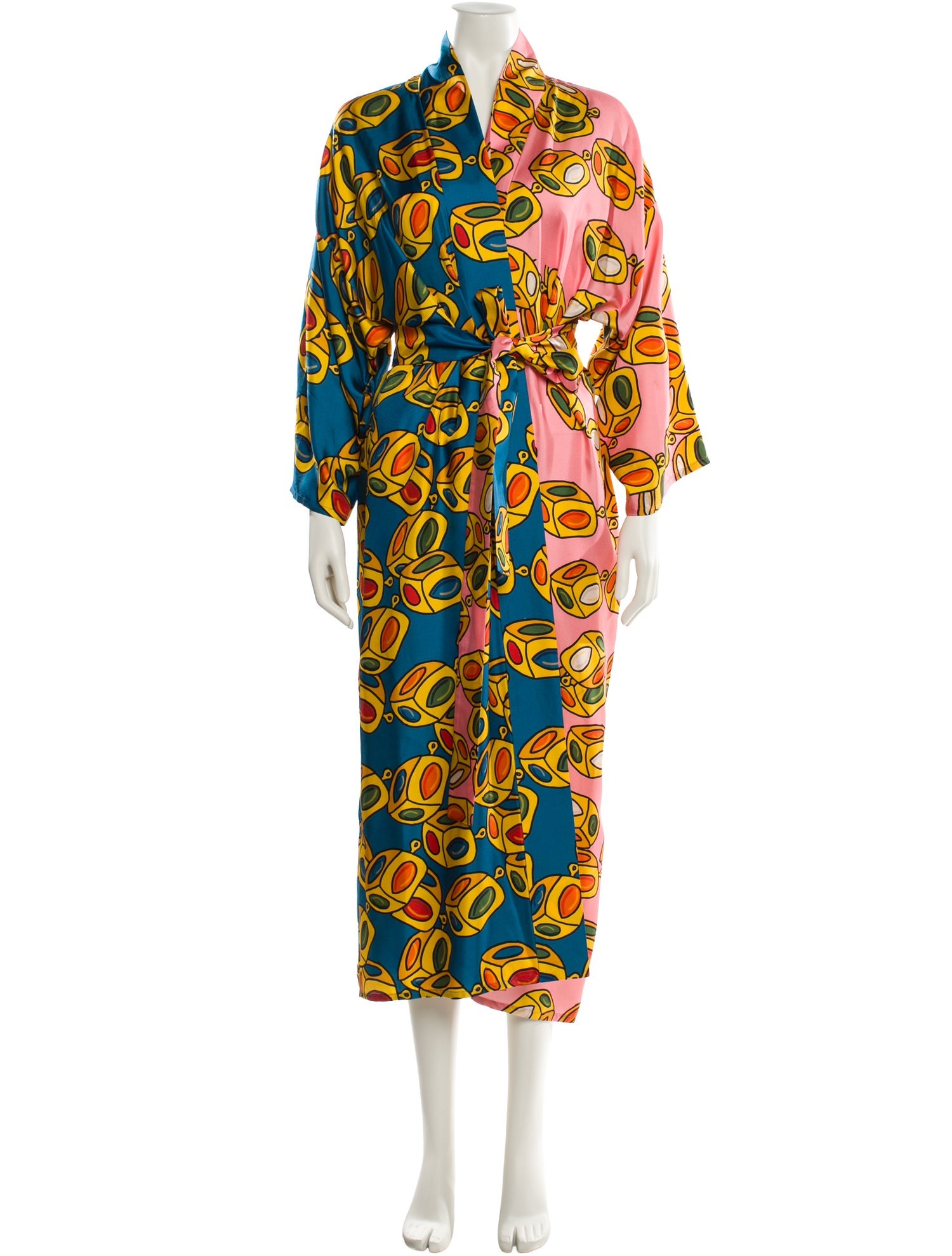 Rianna + Nina Silk Printed Robe