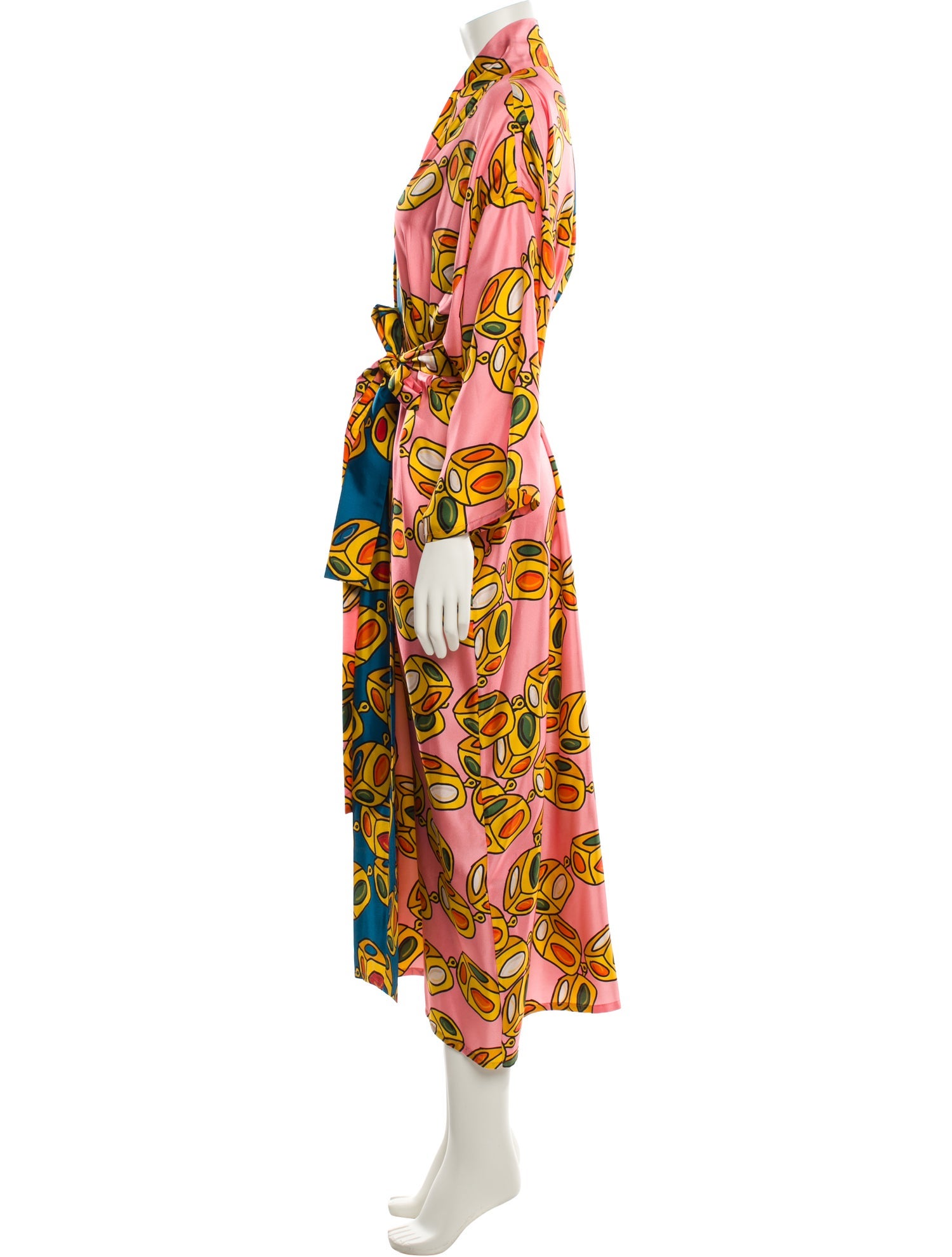 Rianna + Nina Silk Printed Robe