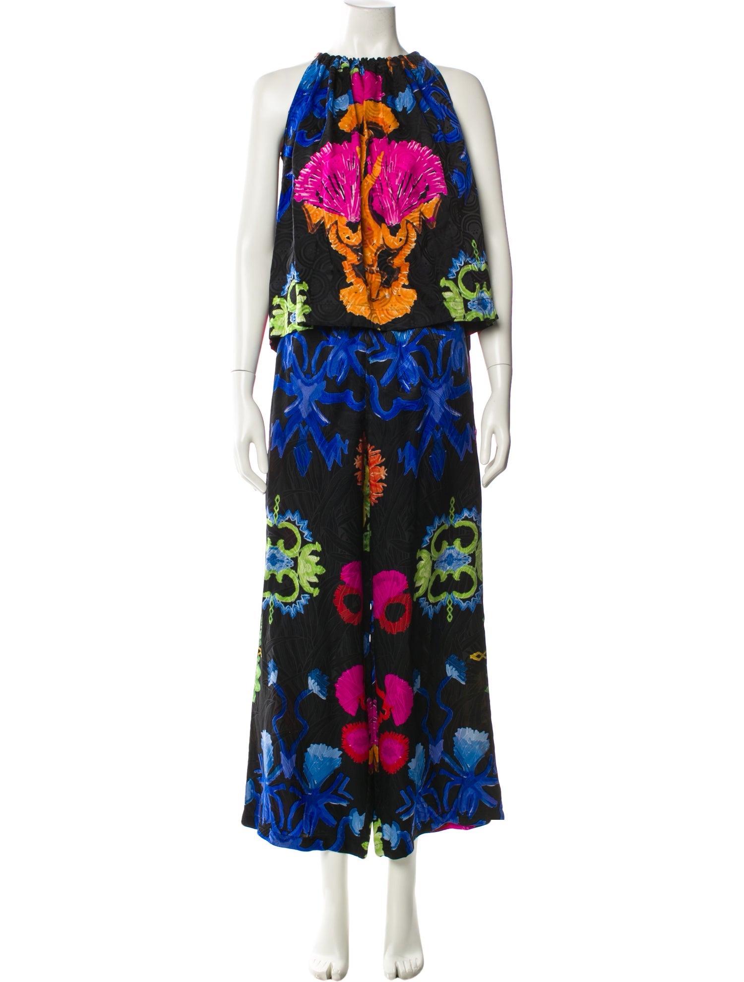 Rianna + Nina Silk Printed Pant Set