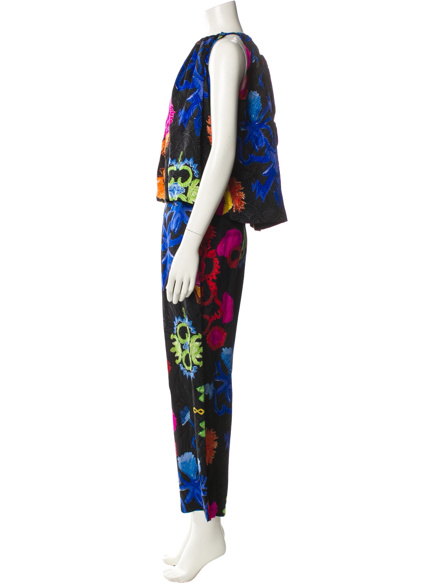 Rianna + Nina Silk Printed Pant Set