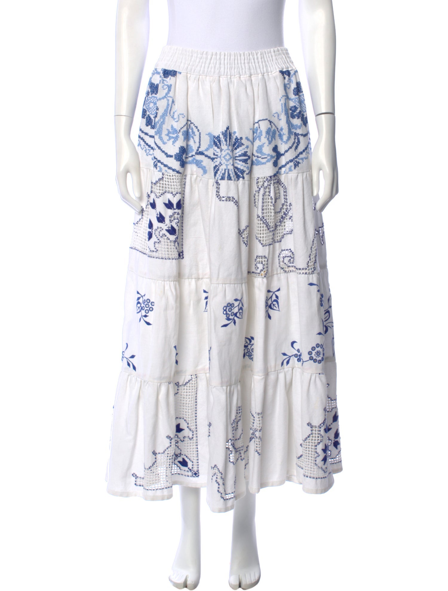 Rianna + Nina Printed Midi Length Skirt