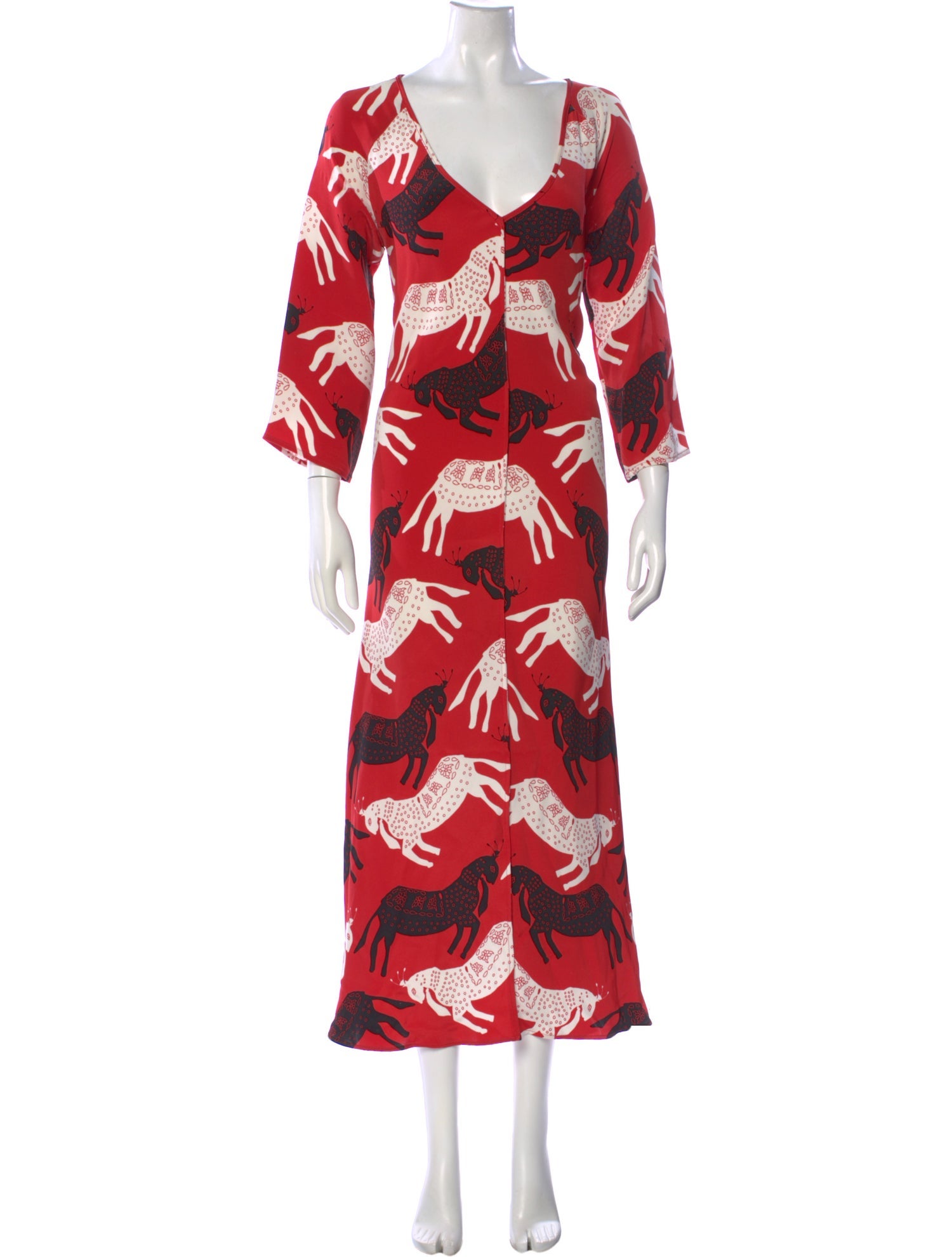 Rianna + Nina Silk Long Dress