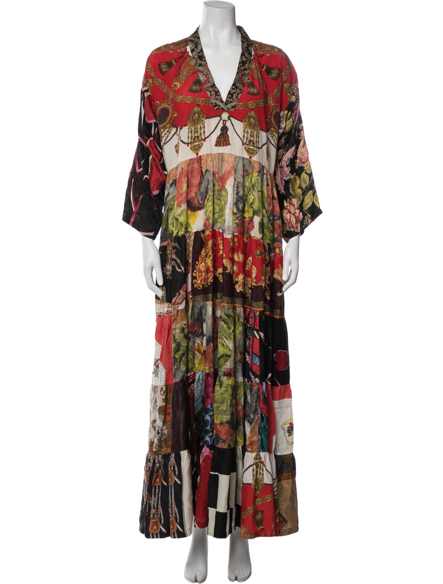Rianna + Nina Silk Long Dress