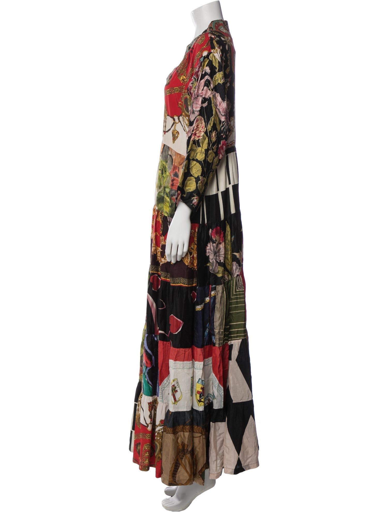 Rianna + Nina Silk Long Dress