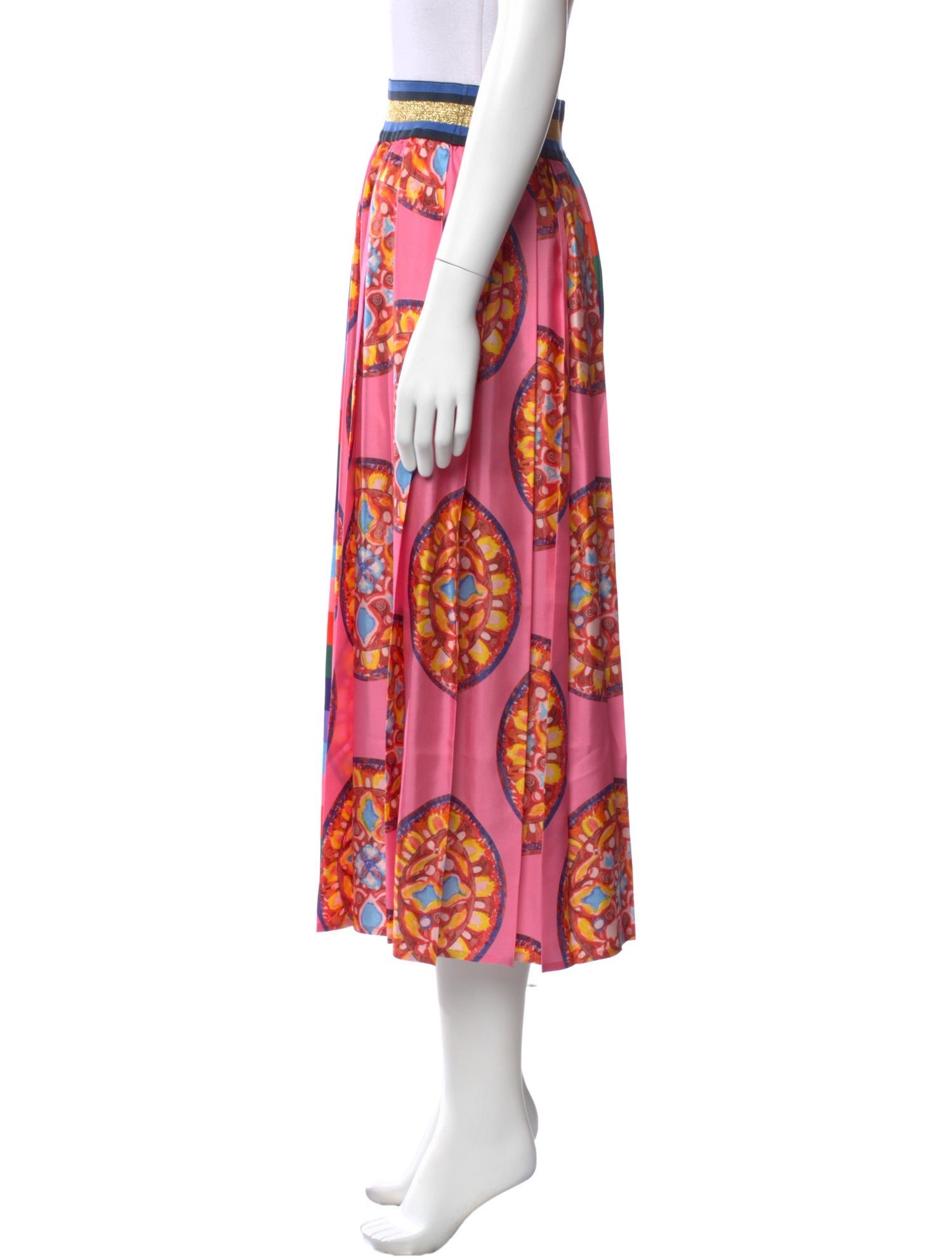 Rianna + Nina Silk Midi Length Skirt