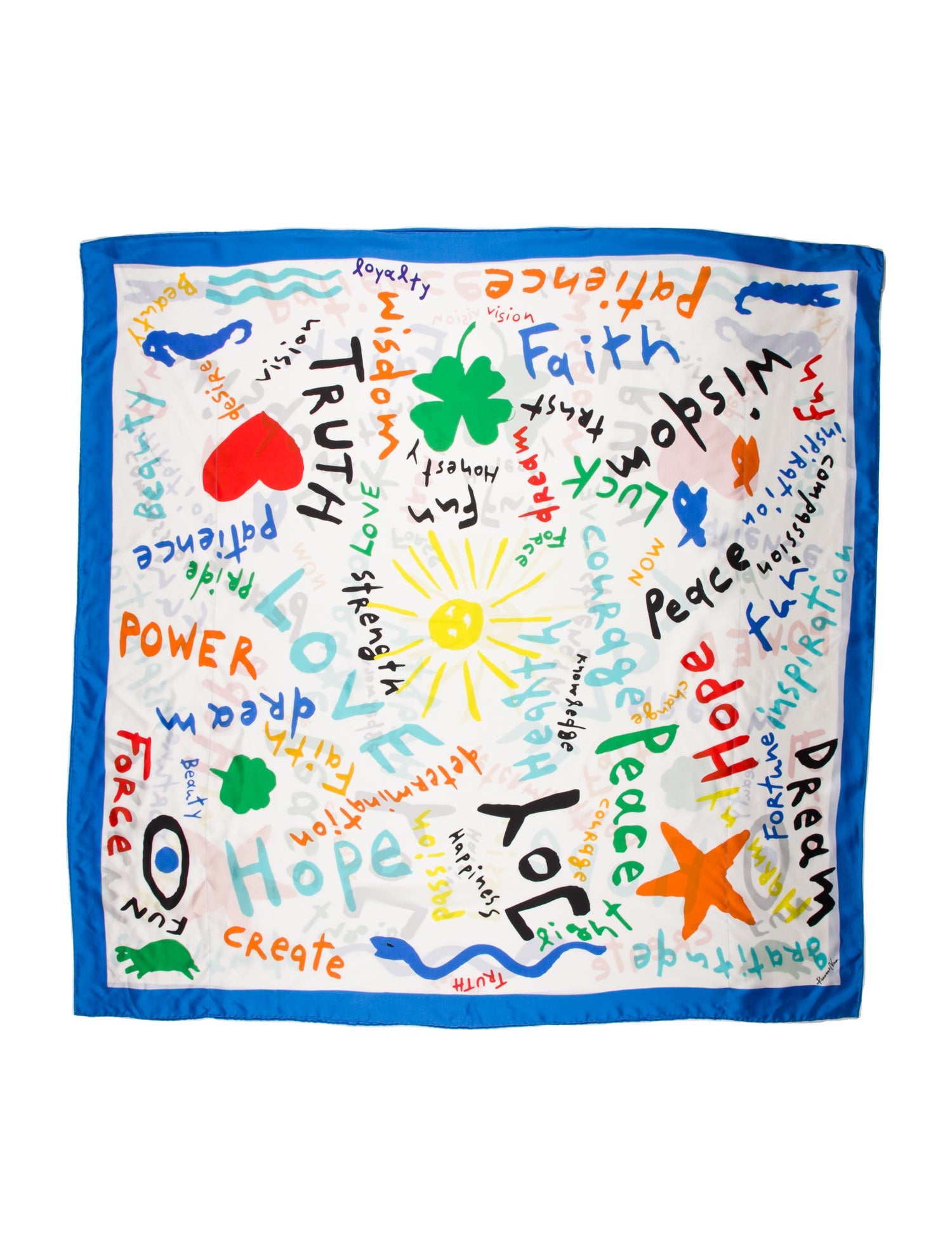 Rianna + Nina Silk Printed Shawl