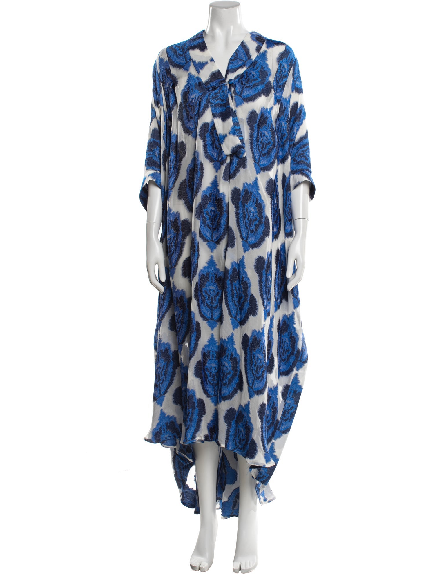 Rianna + Nina Floral Print Long Dress