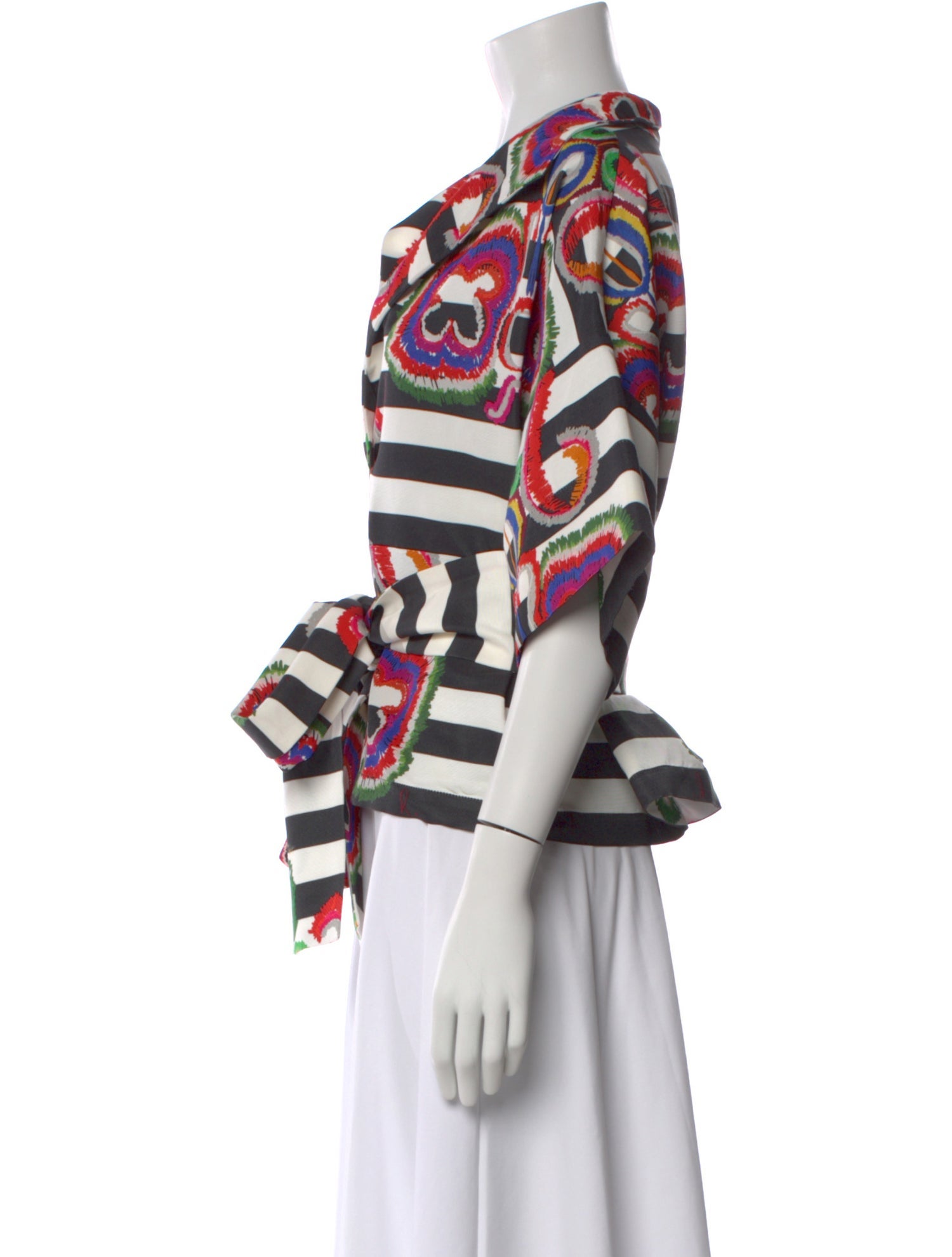 Rianna + Nina Printed V-Neck Blouse