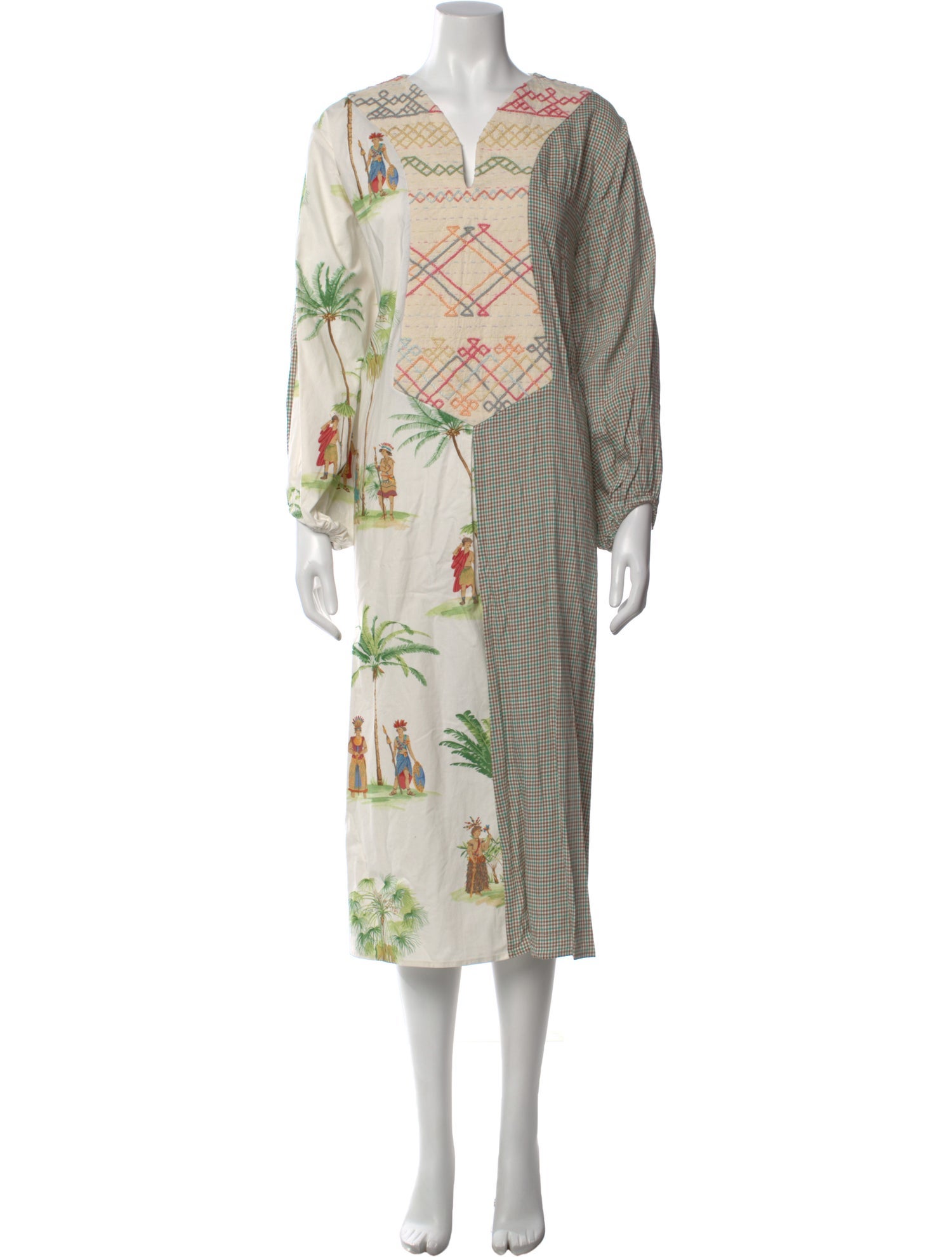 Rianna + Nina Graphic Print Long Dress w/ Tags