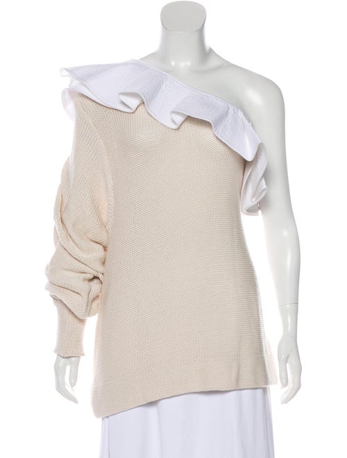 Johanna Ortiz Ruffle Trimmed Knit Top