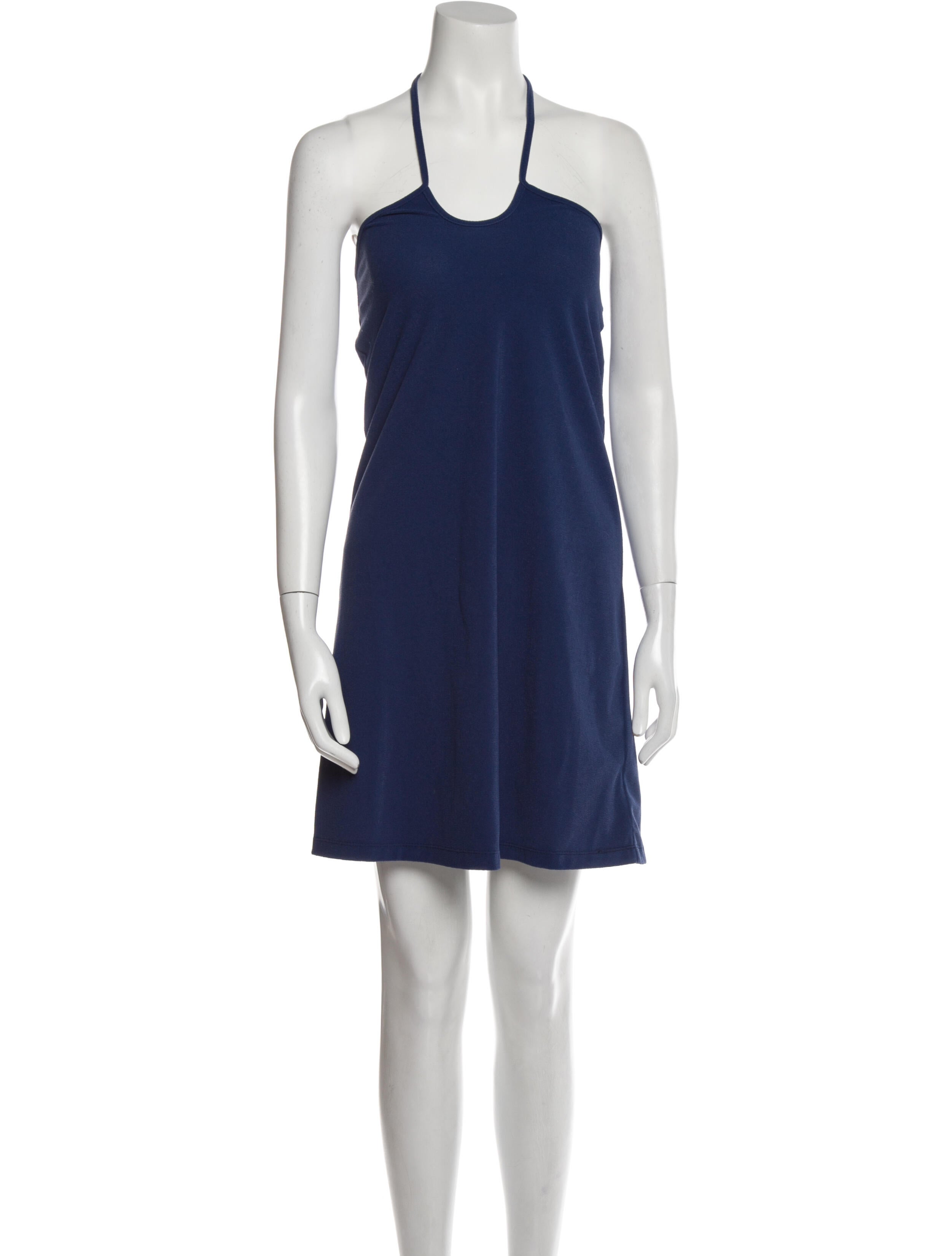 Johanna Ortiz Halterneck Mini Dress