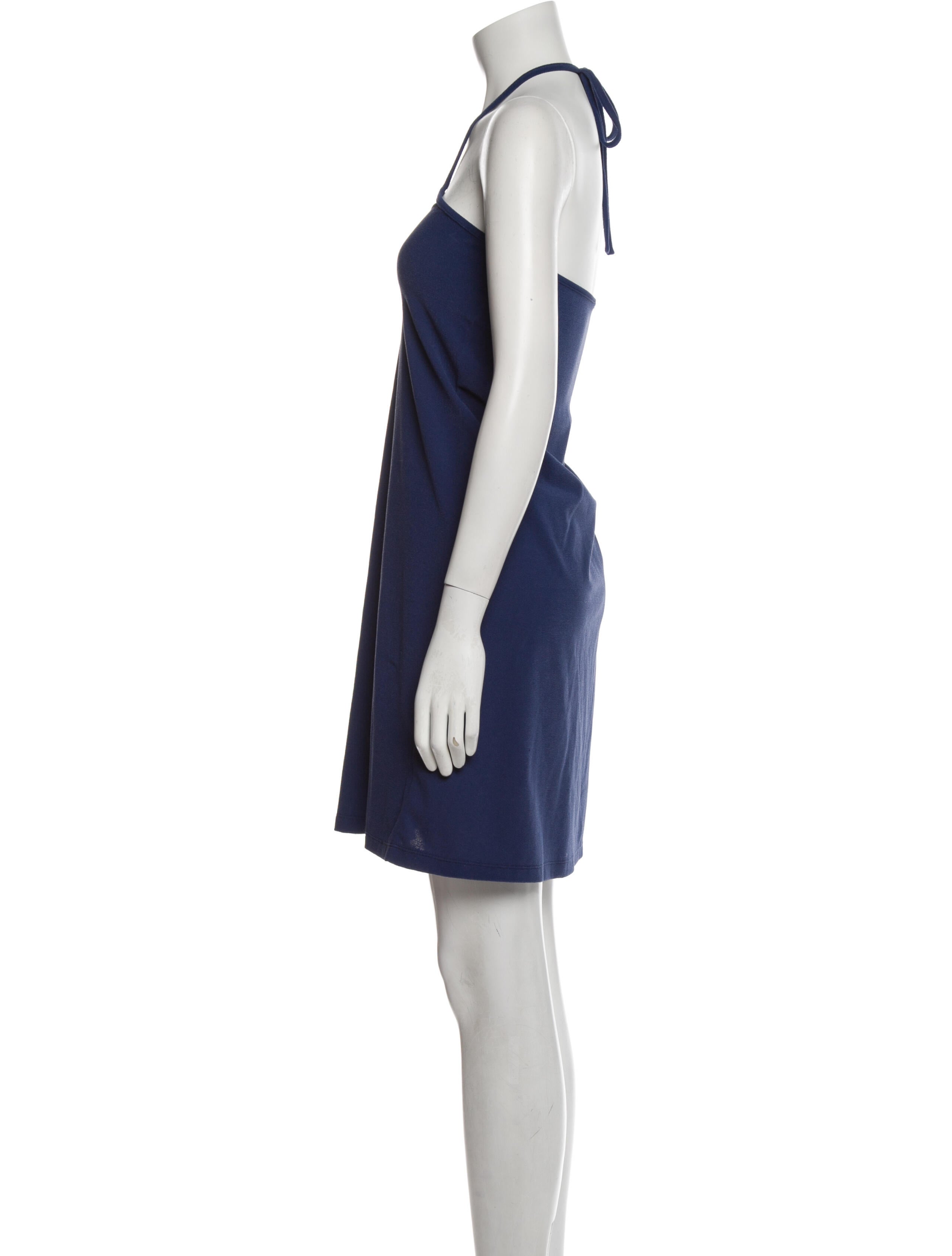 Johanna Ortiz Halterneck Mini Dress