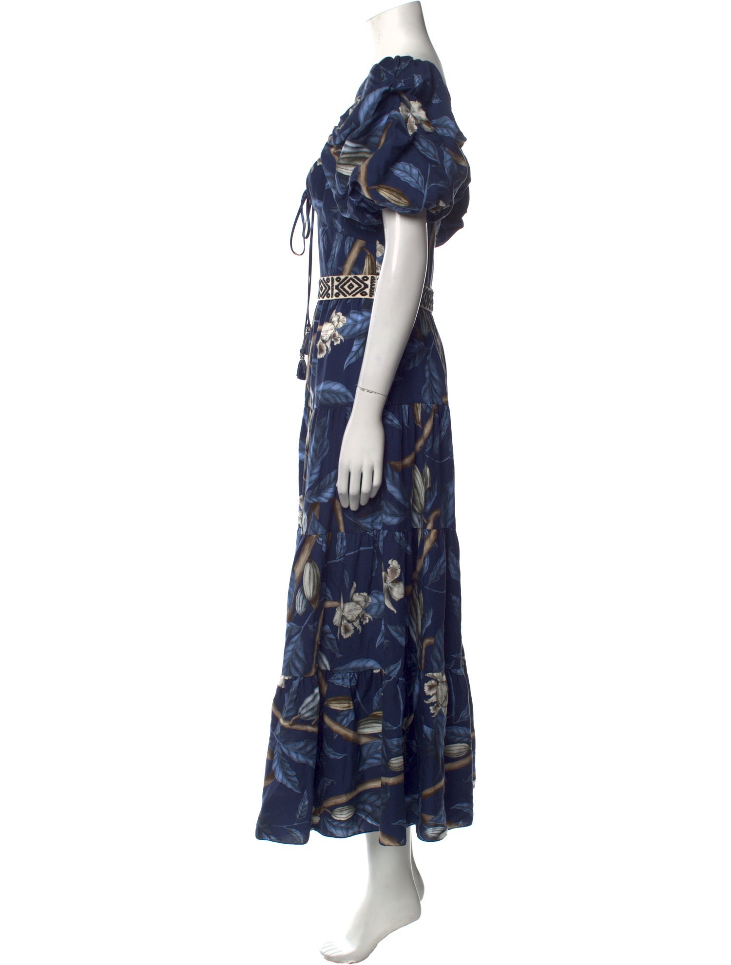 Johanna Ortiz Printed Long Dress