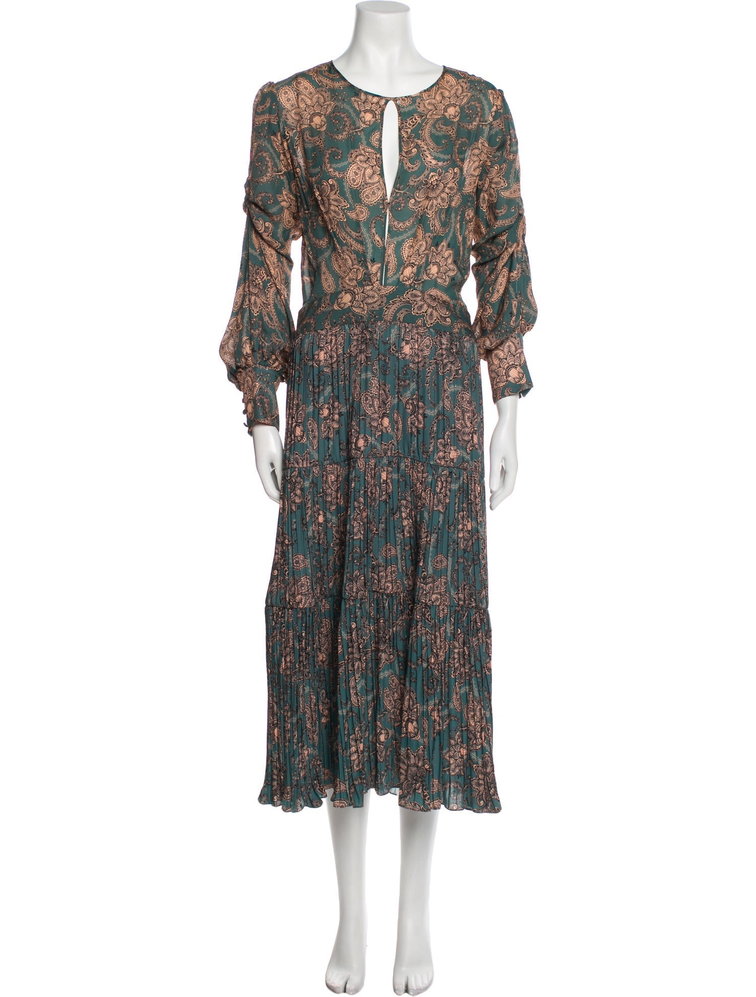 Johanna Ortiz Floral Print Long Dress