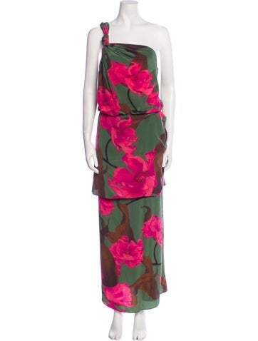 Johanna Ortiz Suits and Sets Silk Floral Print Skirt Set XL