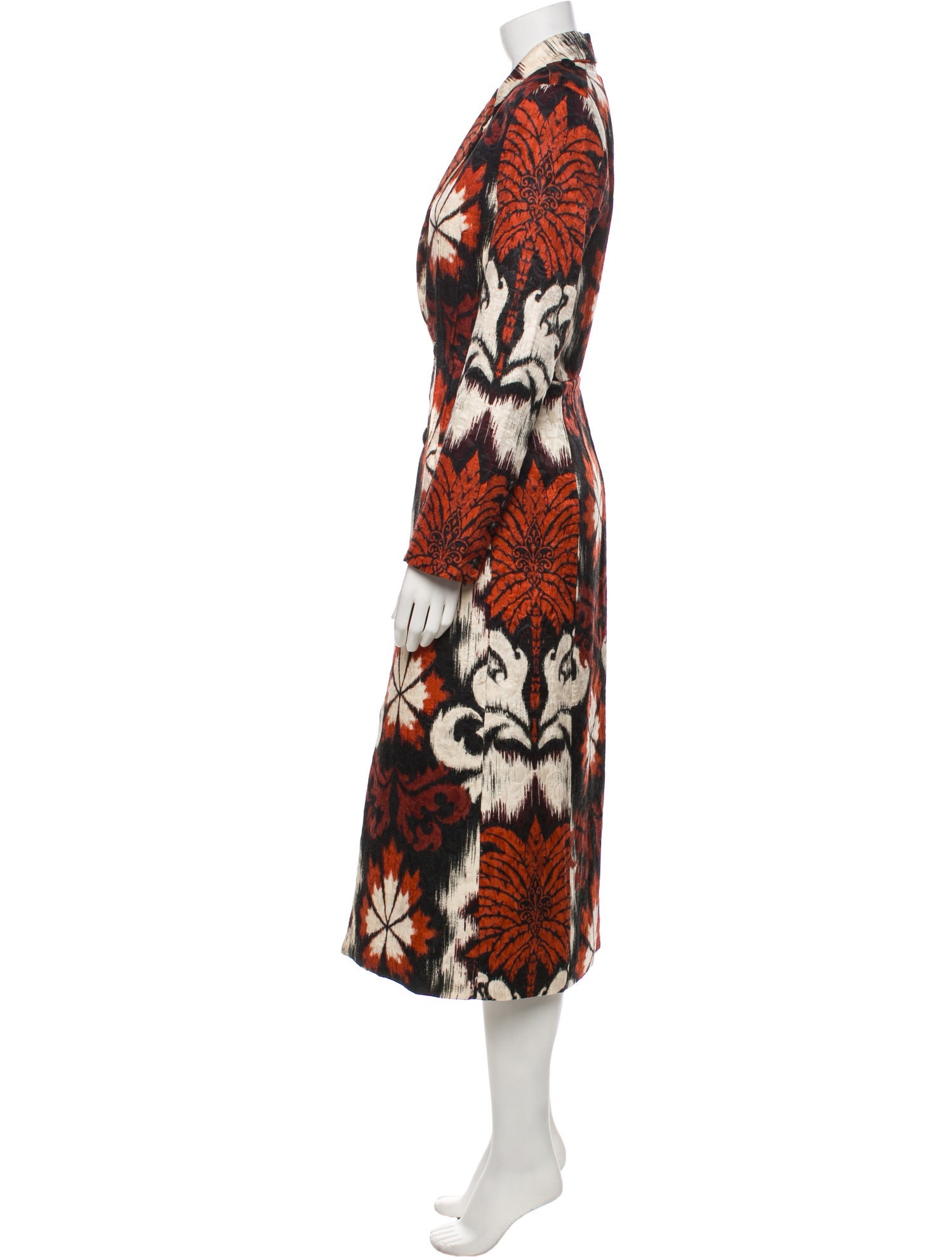 Johanna Ortiz Wool Floral Print Coat w/ Tags