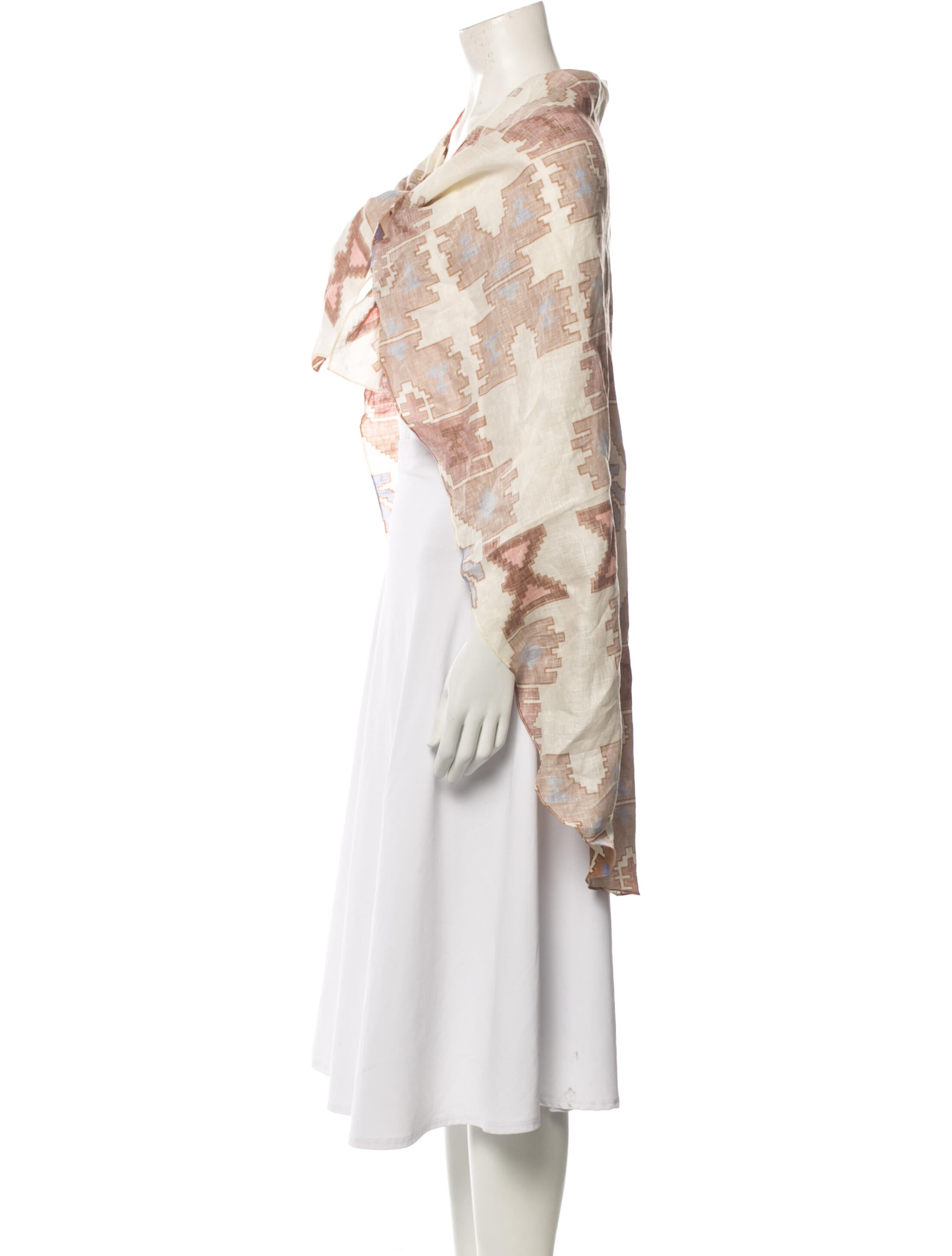 Johanna Ortiz Shearling Printed Scarf