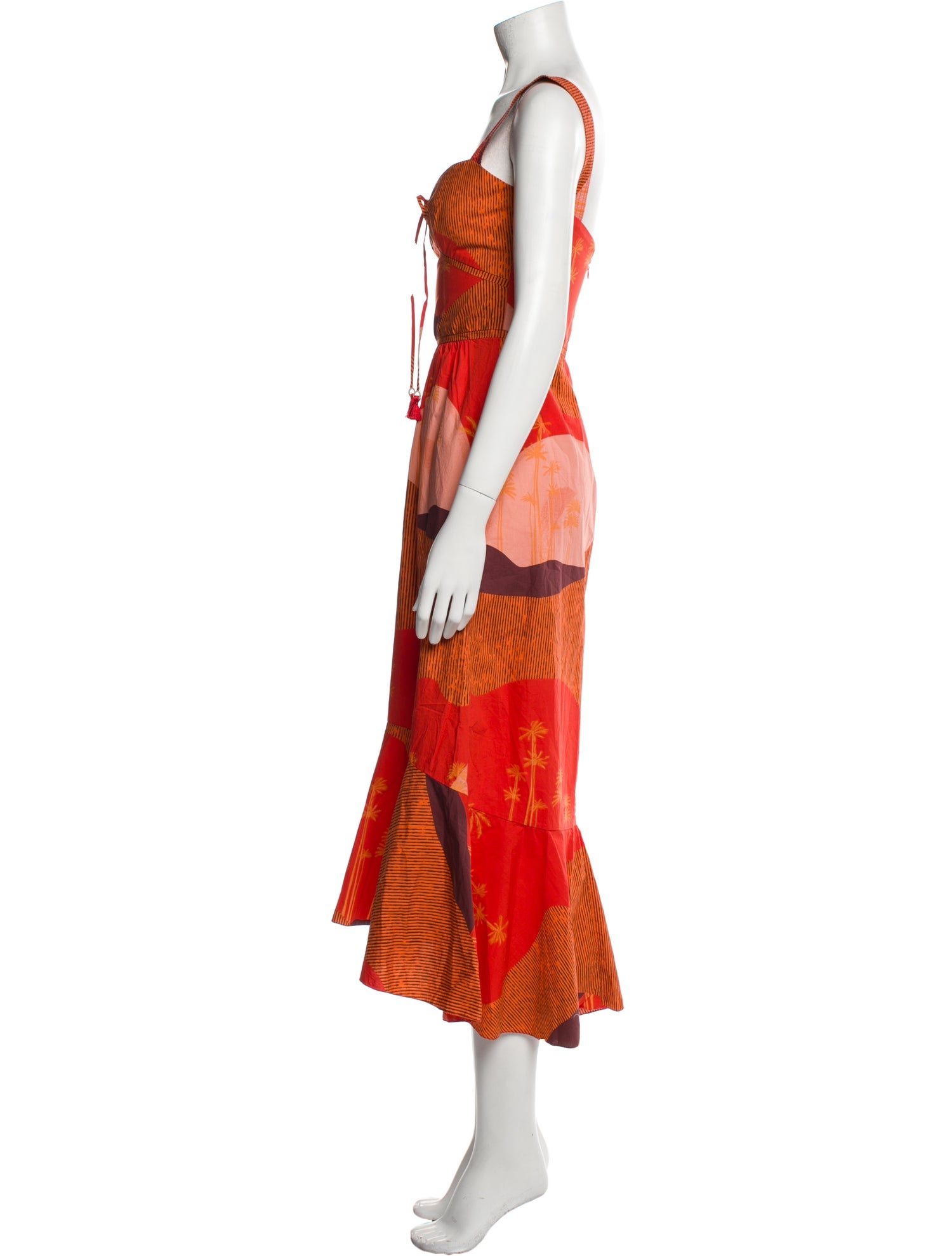 Johanna Ortiz Printed Long Dress