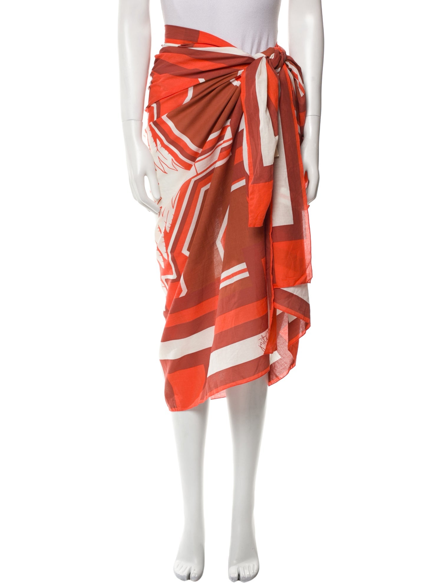 Johanna Ortiz Printed Midi Length Skirt w/ Tags