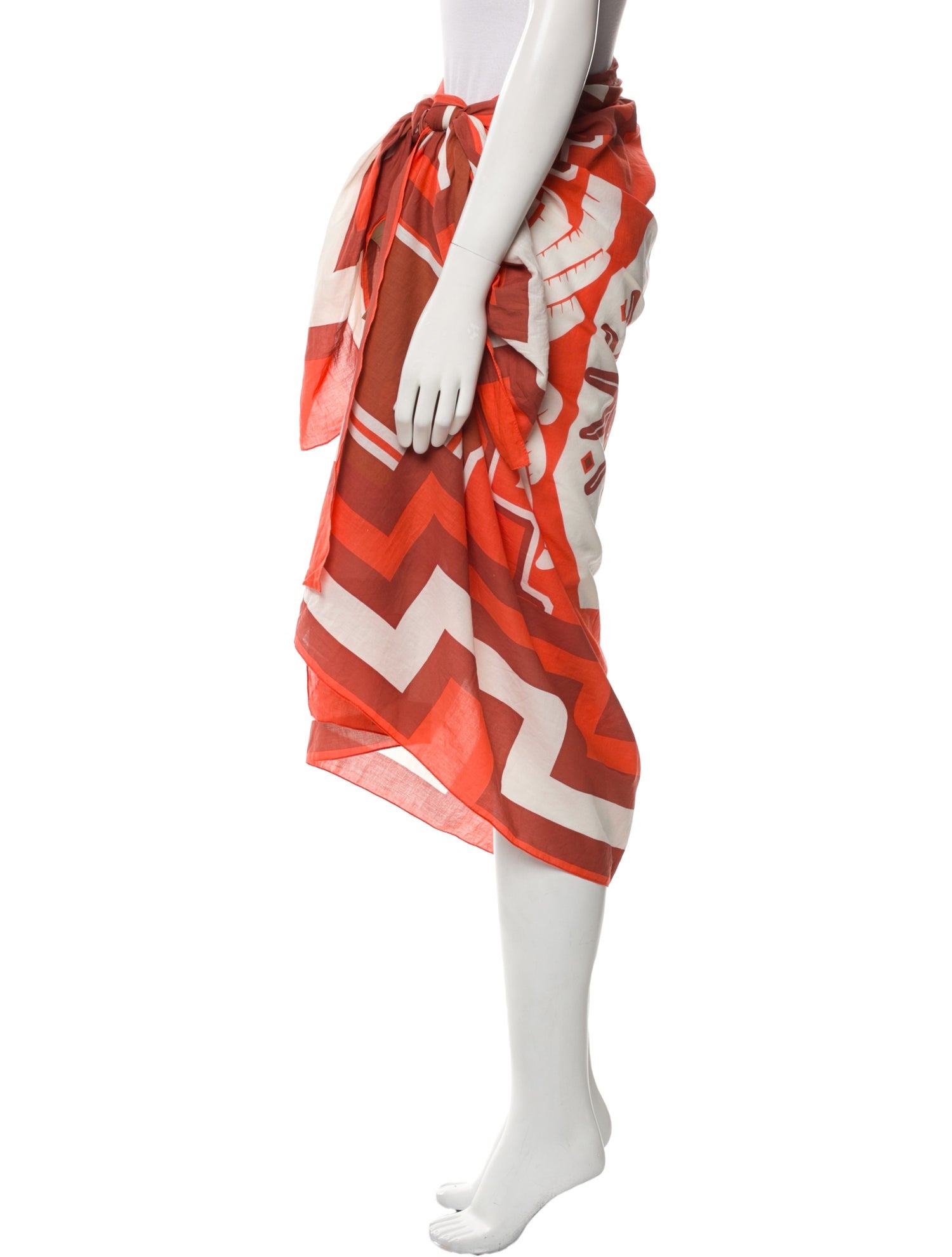 Johanna Ortiz Printed Midi Length Skirt w/ Tags