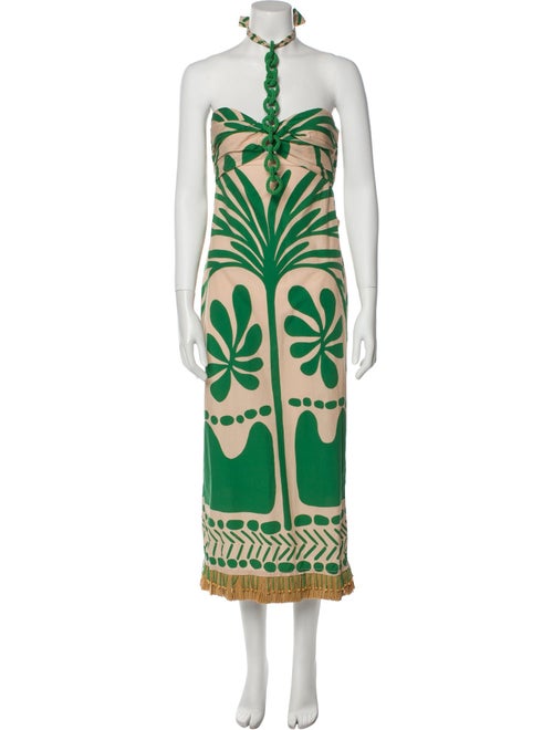 Johanna Ortiz Printed Midi Length Dress