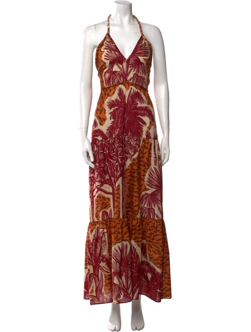 Johanna Ortiz Printed Long Dress