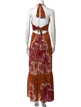Johanna Ortiz Printed Long Dress