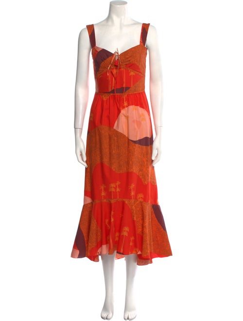 Johanna Ortiz Printed Long Dress