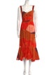 Johanna Ortiz Printed Long Dress