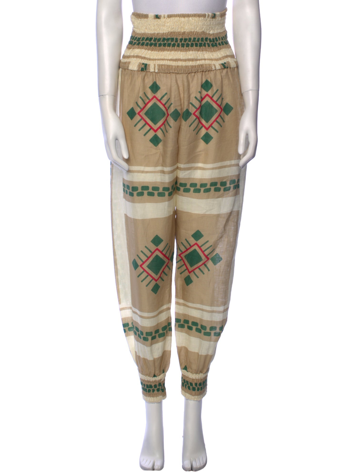 Johanna Ortiz Printed Skinny Leg Pants