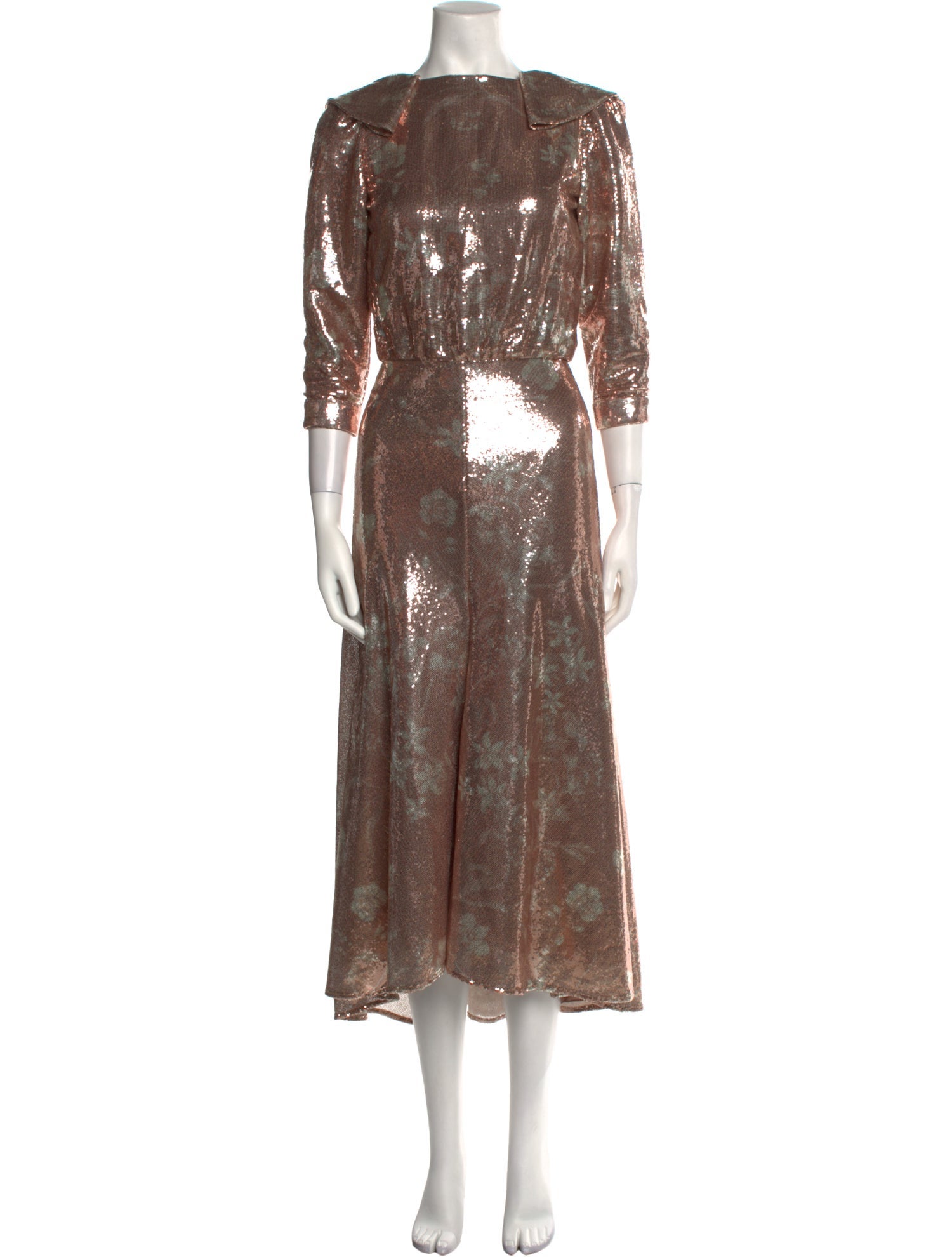 Johanna Ortiz Floral Print Long Dress