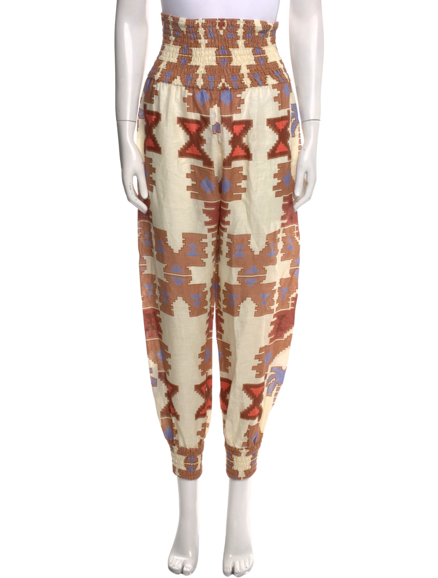 Johanna Ortiz Linen Skinny Leg Pants