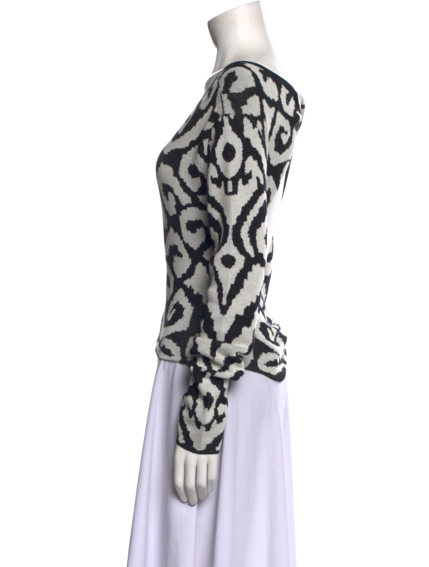 Johanna Ortiz Printed Scoop Neck Top