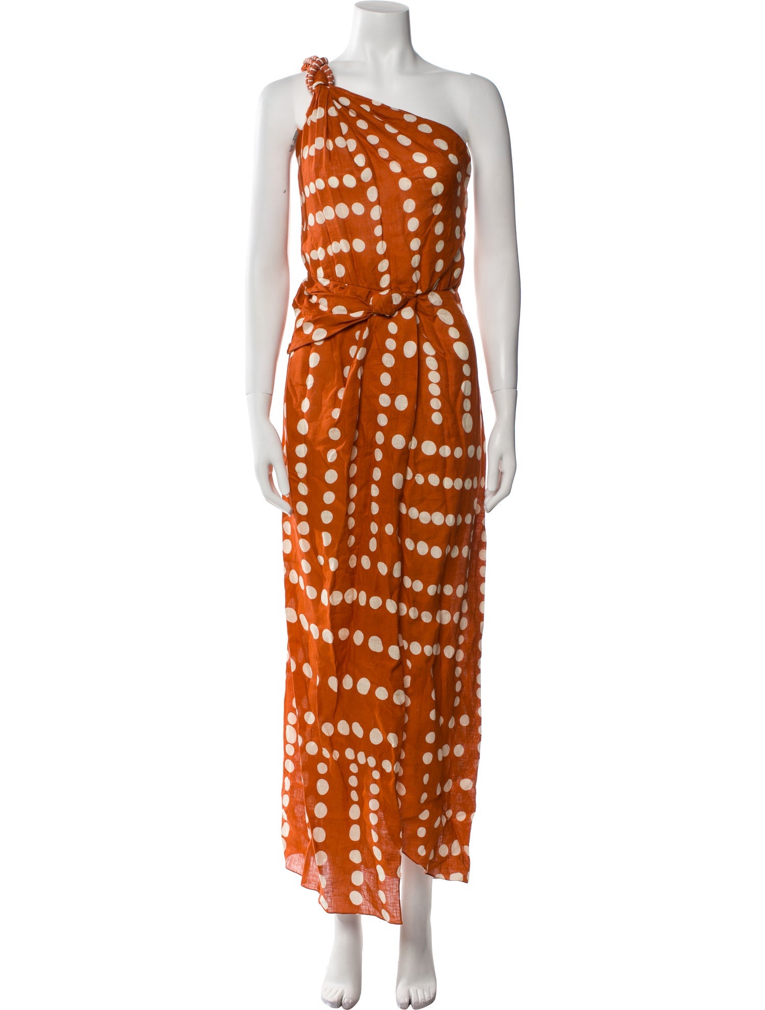 Johanna Ortiz Linen Long Dress