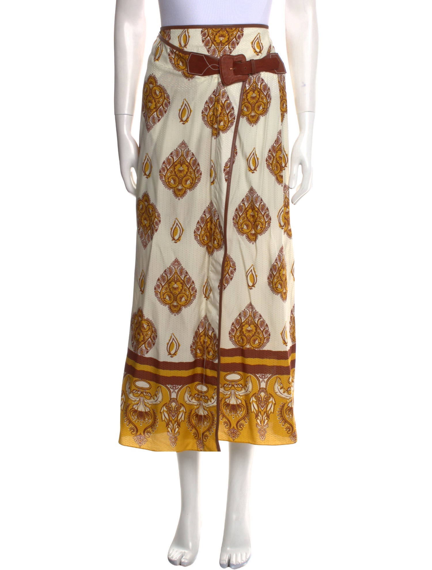 Johanna Ortiz Printed Midi Length Skirt