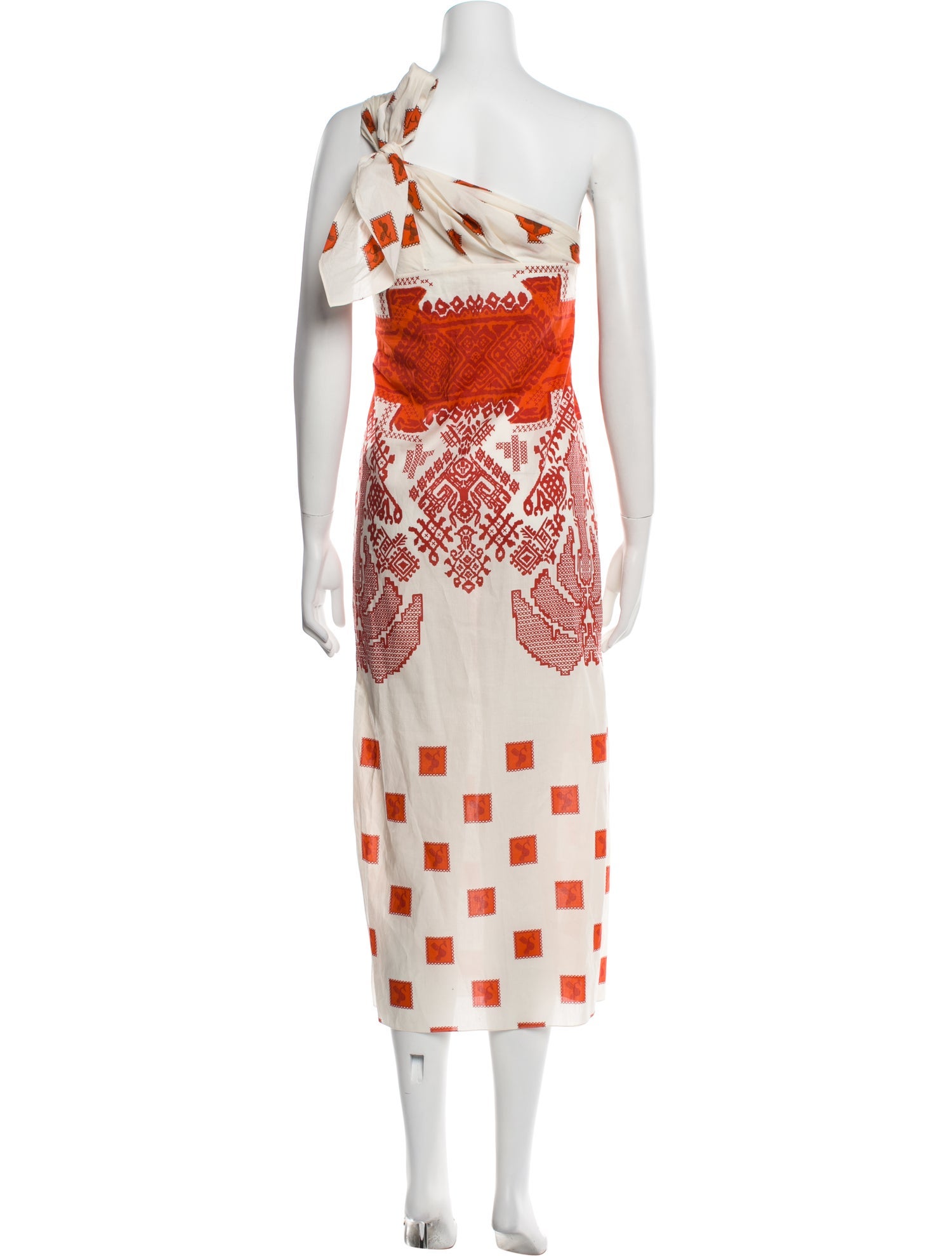 Johanna Ortiz Printed Knee-Length Dress