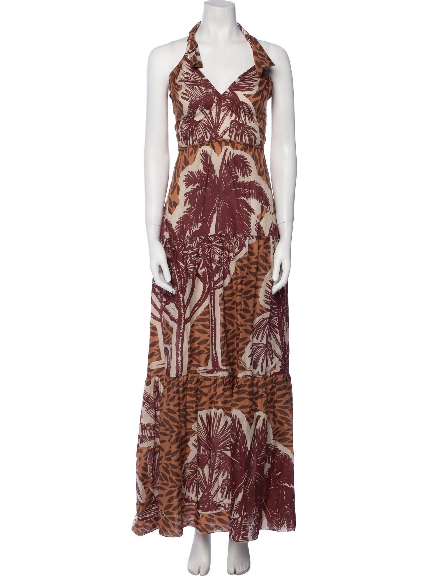 Johanna Ortiz Printed Long Dress