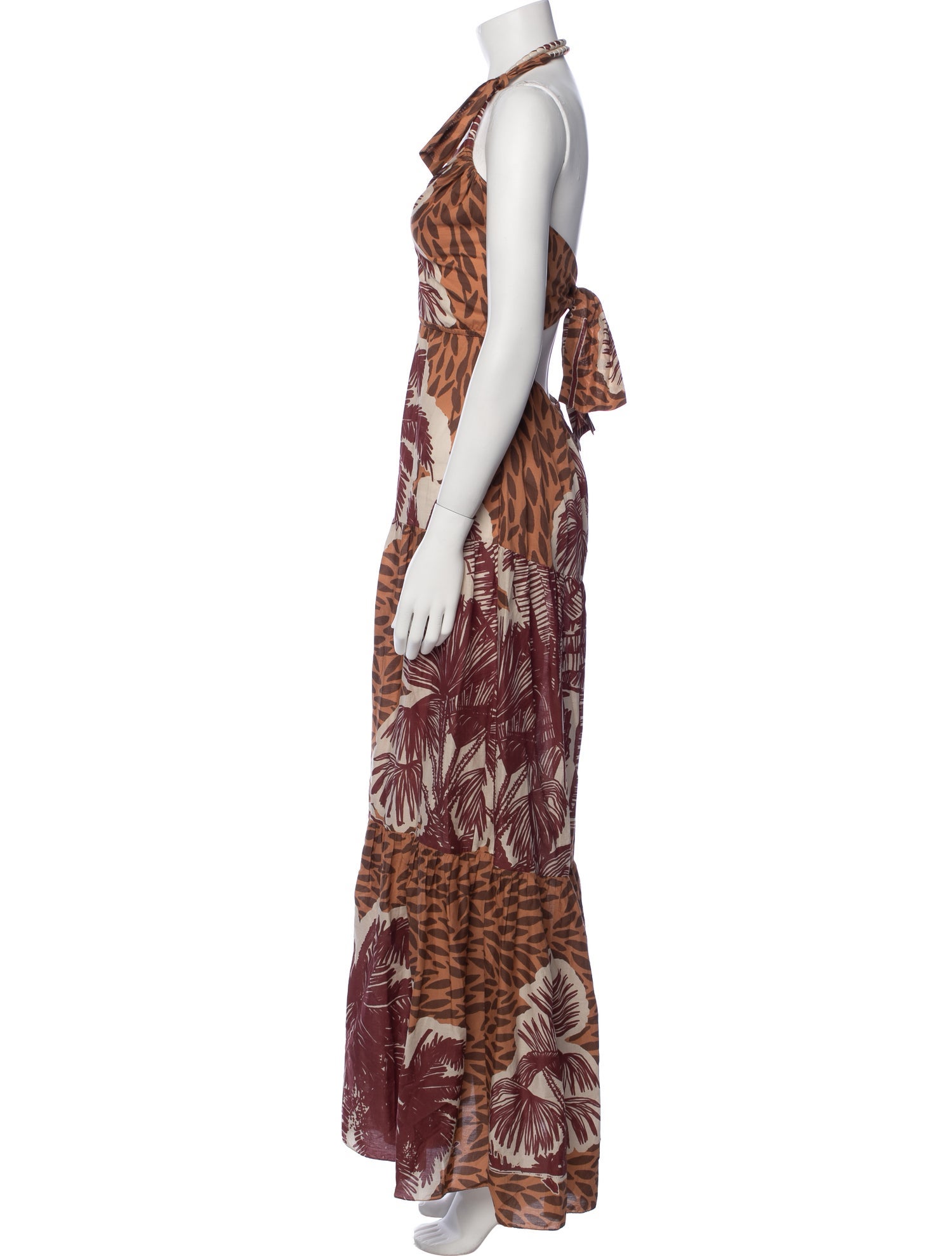 Johanna Ortiz Printed Long Dress